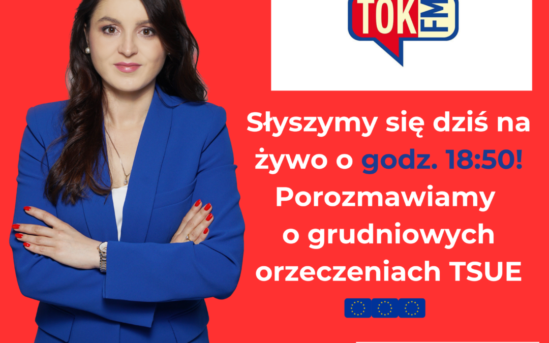 Mec. Karolina Pilawska była gościem audycji TOK360 w radiu TOK FM