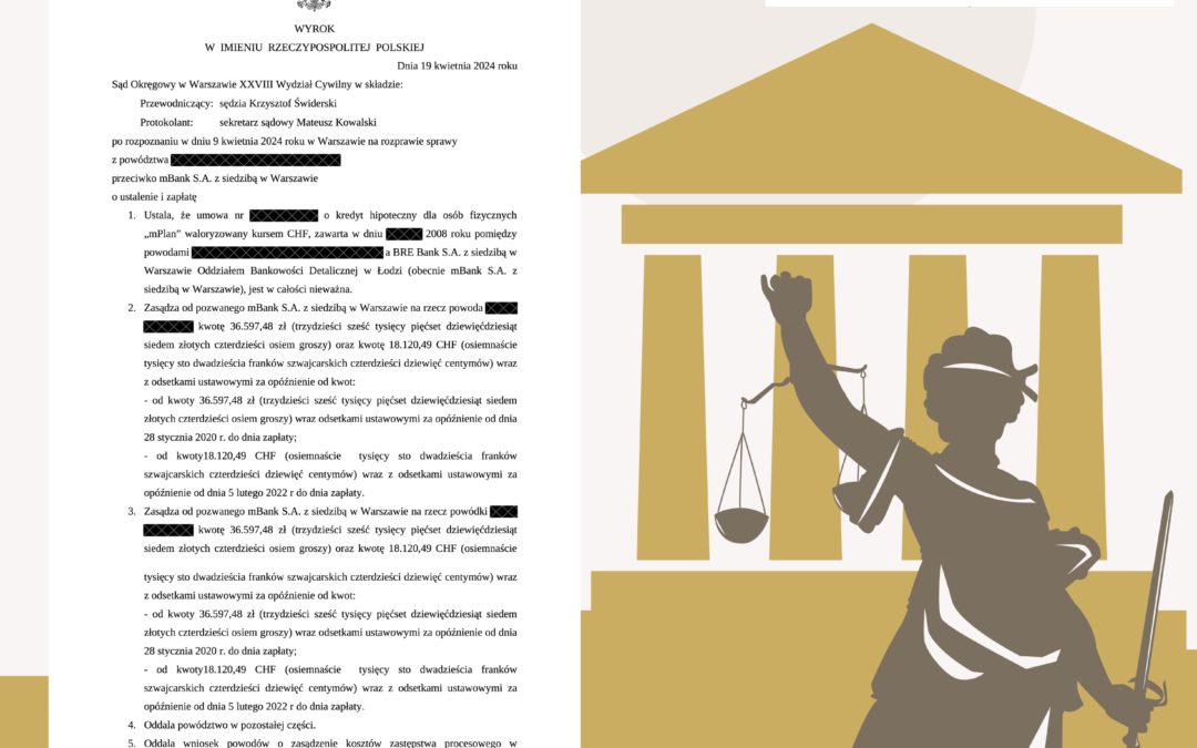 KOLEJNA WYGRANA Z MBANK S.A. ⚖️⚖️⚖️
