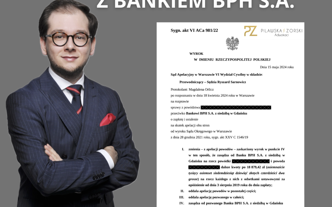 PRAWOMOCNA WYGRANA Z BANKIEM BPH S.A. 💪💪💪