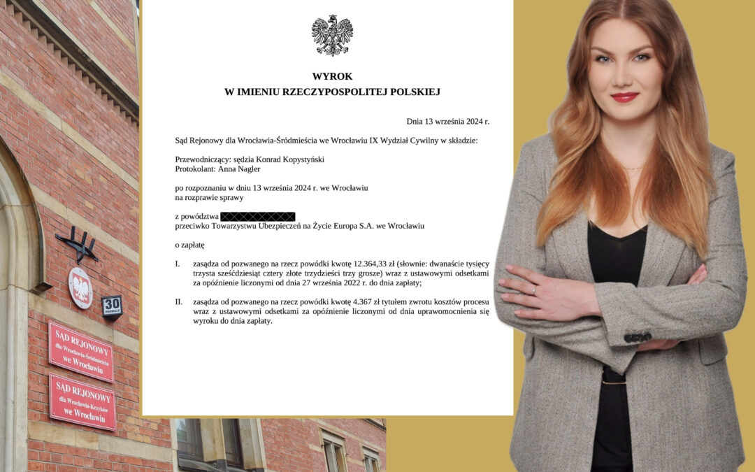 POLISOLOKATA – WYGRYWAMY Z TOWARZYSTWEM UBEZPIECZEŃ NA ŻYCIE EUROPA S.A.