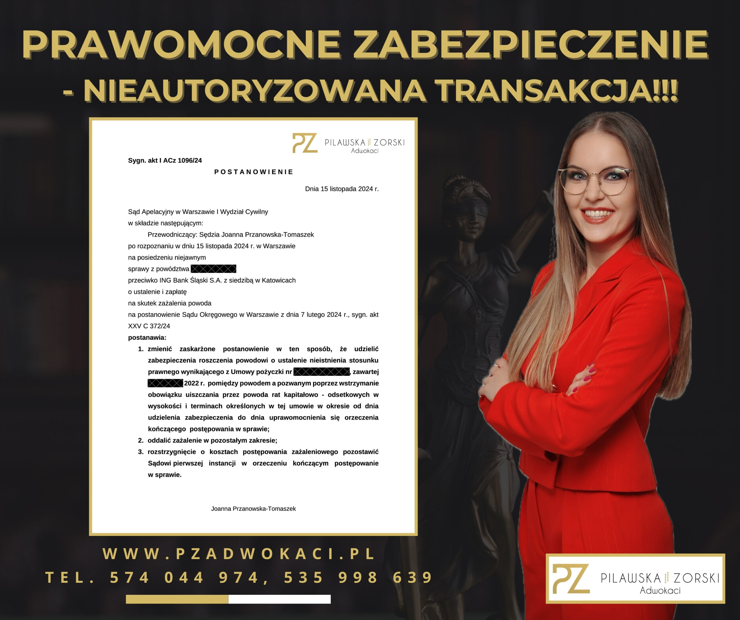 nieautoryzowane transakcje