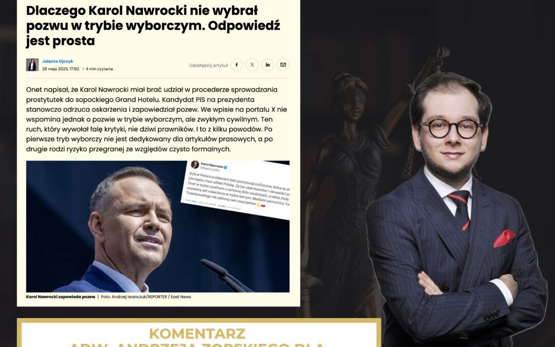 Tryb wyborczy – komentarz adwokata Andrzeja Zorskiego dla Business Insider Polska