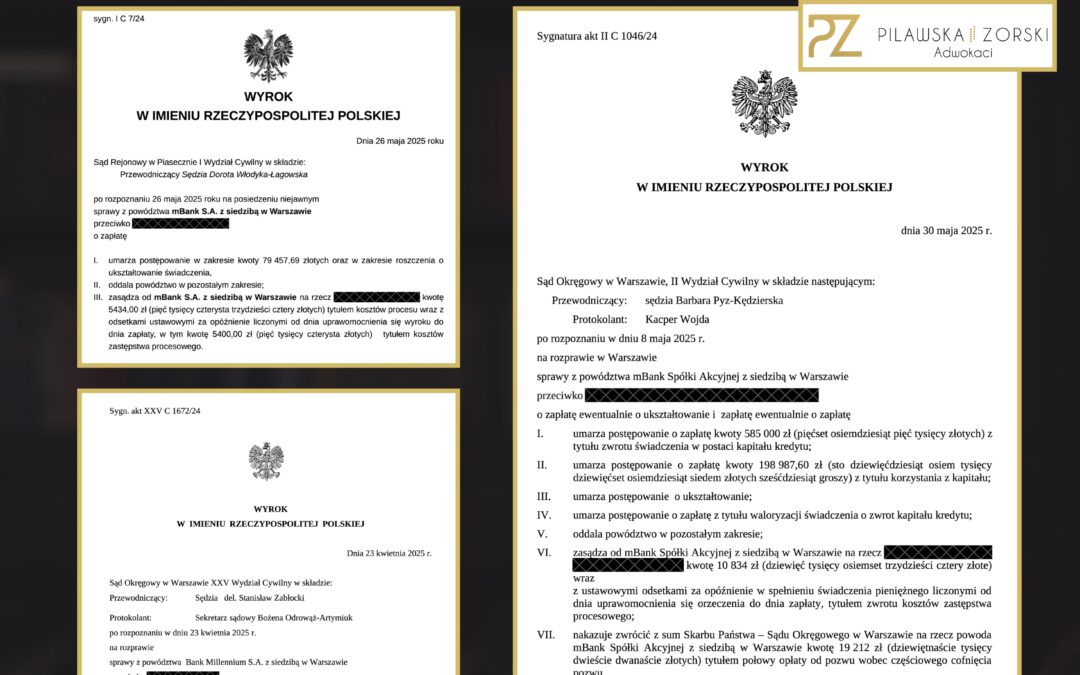 POZEW BANKU – BANK POZYWA I … PRZEGRYWA