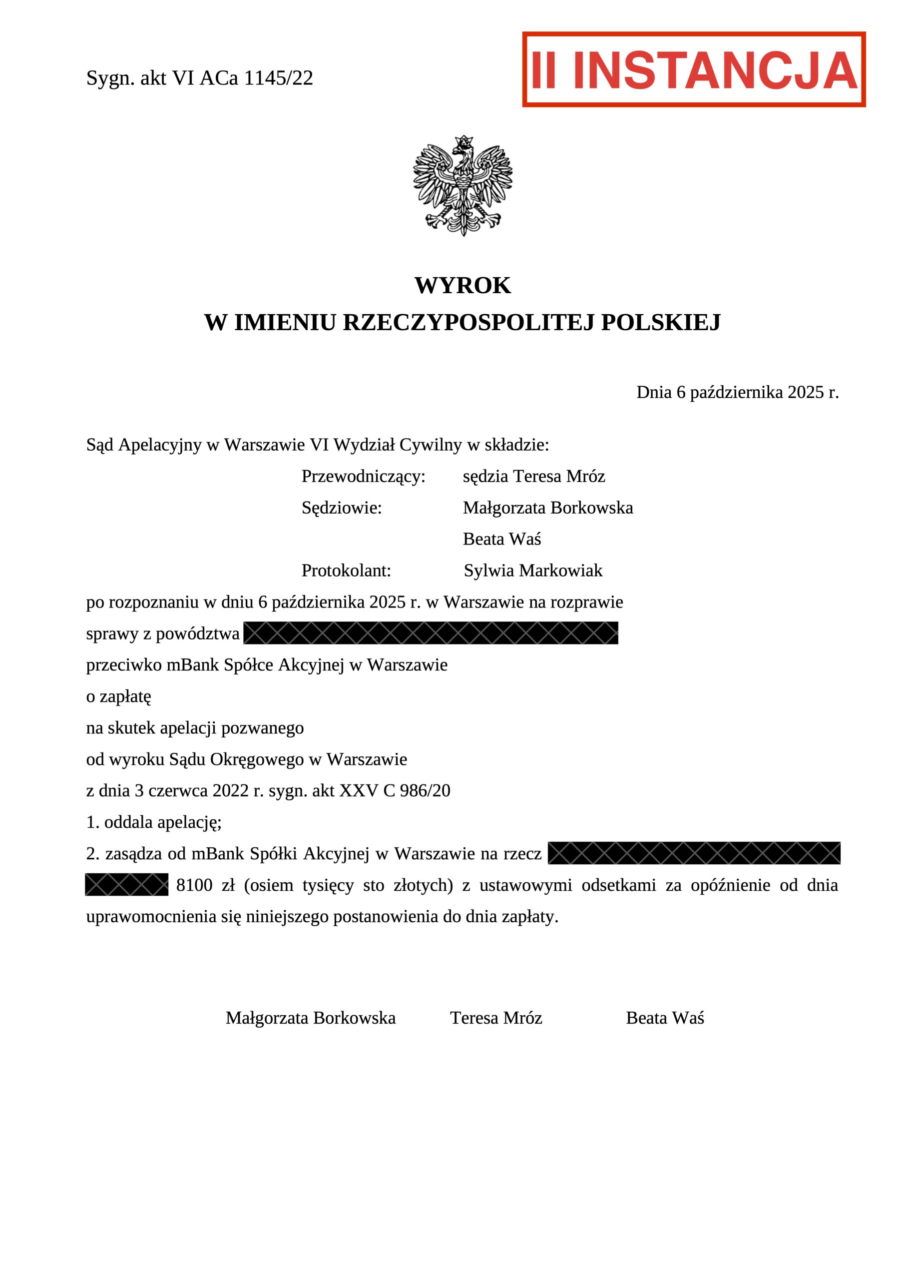 unieważnienie umowy kredytu