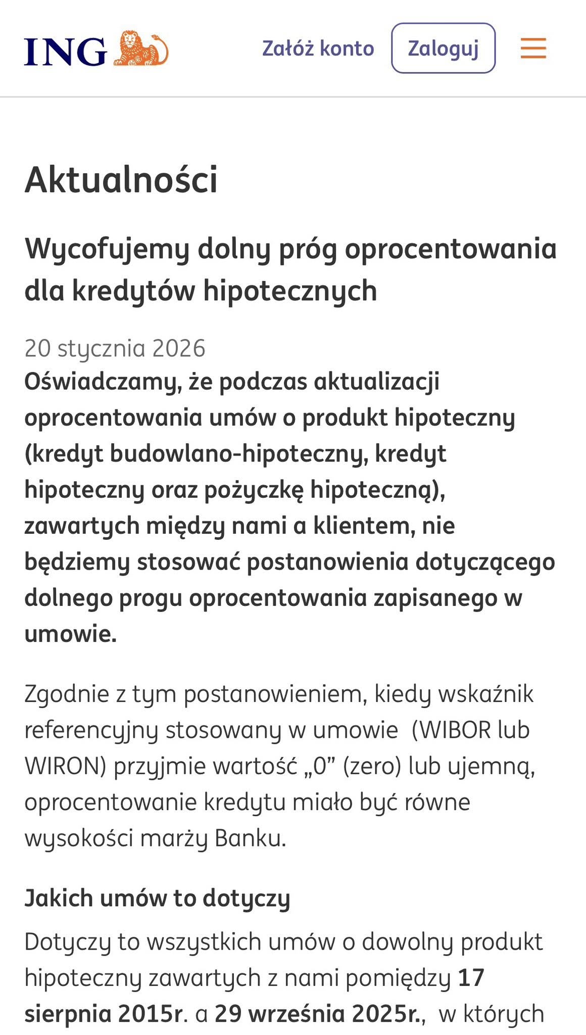 klauzula dolnego progu oprocentowania